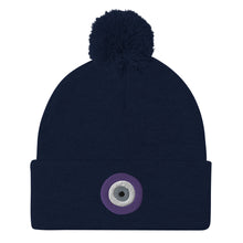 Load image into Gallery viewer, Evil EYE Pom-Pom Beanie