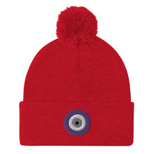 Load image into Gallery viewer, Evil EYE Pom-Pom Beanie