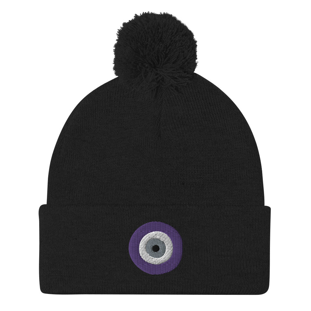 Evil EYE Pom-Pom Beanie