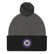 Load image into Gallery viewer, Evil EYE Pom-Pom Beanie
