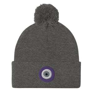 Evil EYE Pom-Pom Beanie