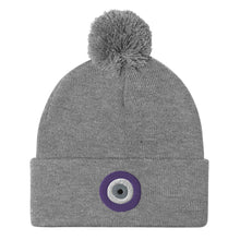 Load image into Gallery viewer, Evil EYE Pom-Pom Beanie
