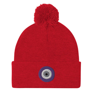 Evil EYE Pom-Pom Beanie