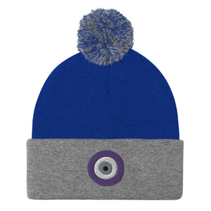 Evil EYE Pom-Pom Beanie